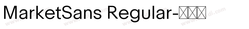MarketSans Regular字体转换